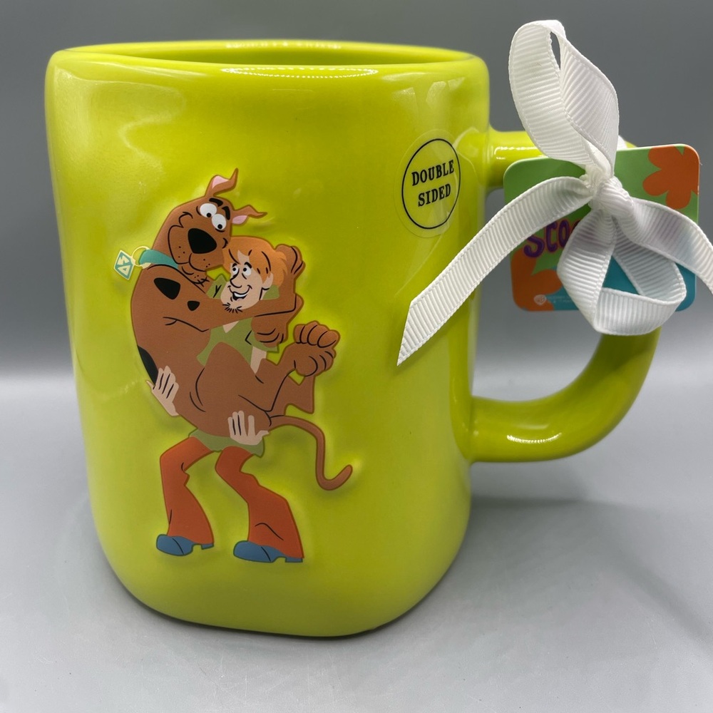 Rae Dunn SCOOBY DOO And SHAGGY HEBBIE JEEBIES Green Halloween Mug NEW